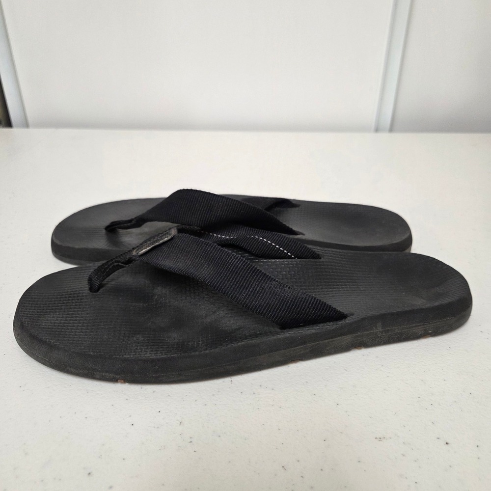 Scott Hawaii Makaha Mens Flip Flops Black Size 11 Thong Sandals Beach Shoes